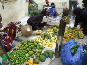 puesto de frutas muslim.