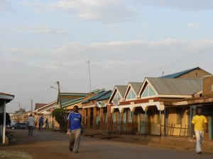 Porches de la calle Wasike-Mugeni Road en Busia Town Council.